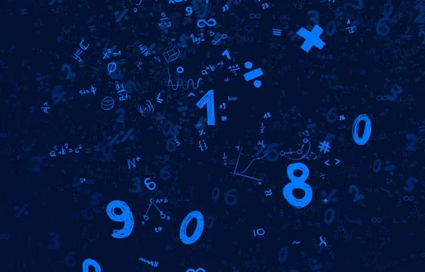 Math Ilustración Abstract Background Numbers Copy Space — Foto de Stock