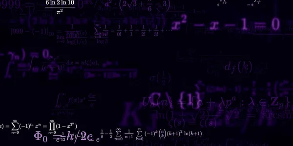 Historia Matemática Con Fórmulas Ilustración Perfecta Modelo Abstracto Con Símbolos — Foto de Stock