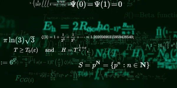 Sfondo Matematico Con Formule Illustrazione Senza Soluzione Continuità Modello Astratto — Foto Stock