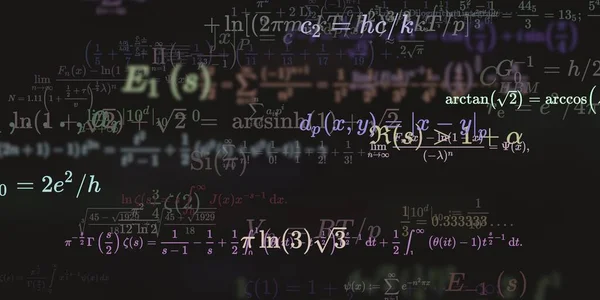 Historia Matemática Con Fórmulas Ilustración Perfecta — Foto de Stock