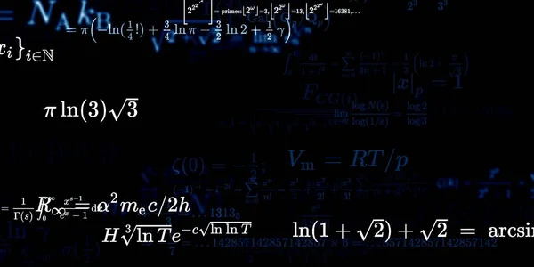 Formação Matemática Com Fórmulas Ilustração Perfeita — Fotografia de Stock