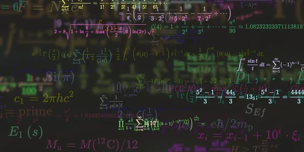 Historia Matemática Con Fórmulas Ilustración Perfecta — Foto de Stock