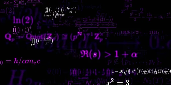 Formação Matemática Com Fórmulas Ilustração Perfeita — Fotografia de Stock