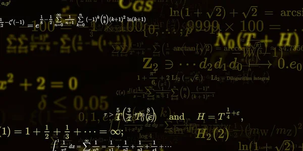 Sfondo Matematico Con Formule Illustrazione Senza Soluzione Continuità — Foto Stock