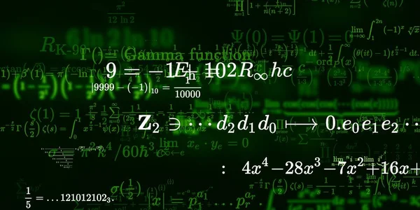 Sfondo Matematico Con Formule Illustrazione Senza Soluzione Continuità — Foto Stock