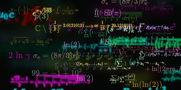 Historia Matemática Con Fórmulas Ilustración Perfecta — Foto de Stock