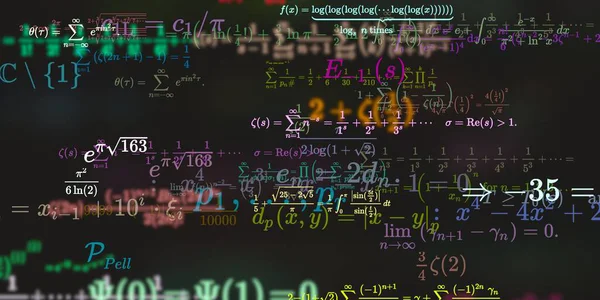 Sfondo Matematico Con Formule Illustrazione Senza Soluzione Continuità — Foto Stock