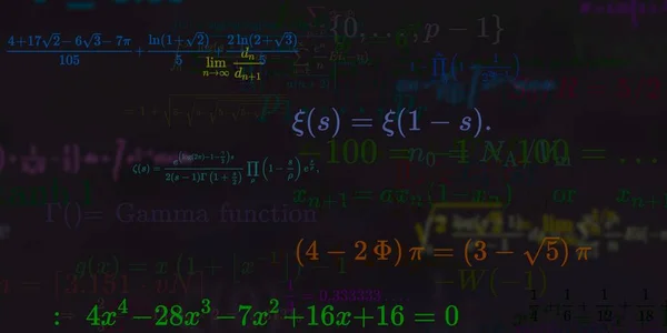 Matematiikan Tausta Kaavoilla Saumaton Kuvitus — kuvapankkivalokuva