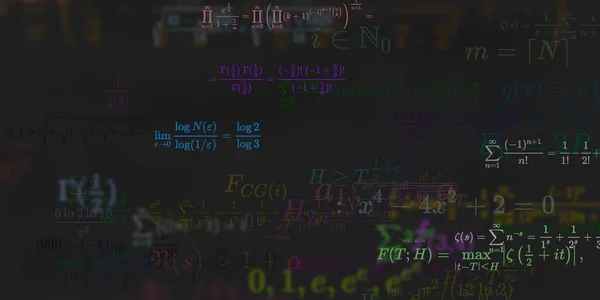 Sfondo Matematico Con Formule Illustrazione Senza Soluzione Continuità — Foto Stock