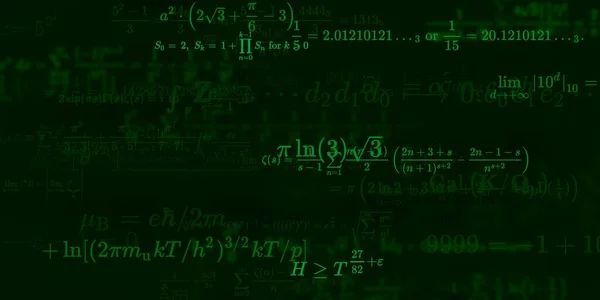 Математичний Фон Формулами Безшовна Ілюстрація Абстрактний Візерунок Барвистими Символами — стокове фото