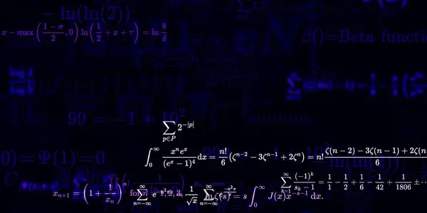 Formação Matemática Com Fórmulas Ilustração Perfeita — Fotografia de Stock