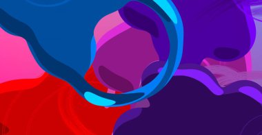 Soyut arka plan sanatı. 3 boyutlu illüstrasyon. Tuvalde fırça darbeleri. Çok renkli arkaplan. Çağdaş sanat. Sanatsal dijital palet.