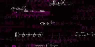 Formüllü matematik arkaplanı, kusursuz illüstrasyon   