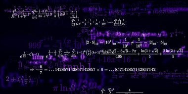 Formüllü matematik arkaplanı, kusursuz illüstrasyon   