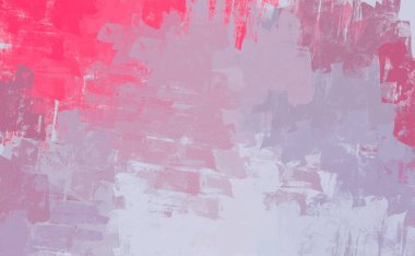 Soyut arka plan sanatı. 2D çizim. Etkileyici yağlı boya resim. Tuvalde fırça darbeleri. Modern sanat. Çok renkli arkaplan. Çağdaş sanat. İfade. Sanatsal dijital palet.