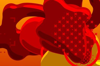 Soyut arka plan sanatı. 3 boyutlu illüstrasyon. Çok renkli arkaplan. Çağdaş sanat. Sanatsal dijital palet.