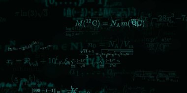 Formüllü matematik arkaplanı, kusursuz illüstrasyon   