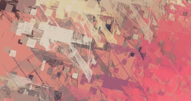 Soyut arka plan sanatı. 2D çizim. Etkileyici yağlı boya resim. Tuvalde fırça darbeleri. Modern sanat. Çok renkli arkaplan. Çağdaş sanat. İfade. Sanatsal dijital palet.