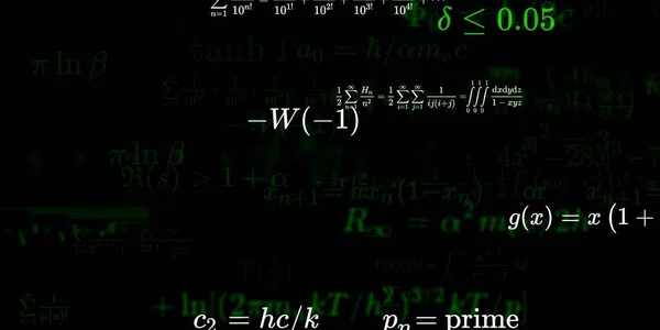 Tło Matematyczne Wzorami Bezproblemowa Ilustracja — Zdjęcie stockowe