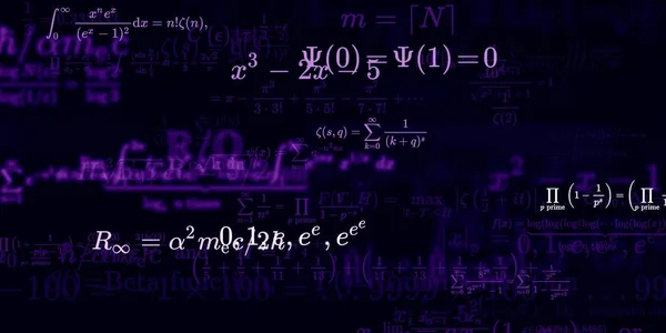 Математичне Тло Формулами Безшовна Ілюстрація — стокове фото