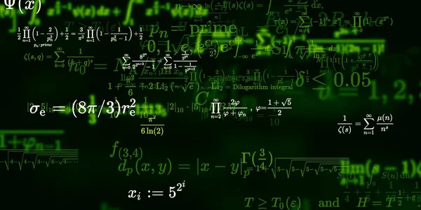 Sfondo Matematico Con Formule Illustrazione Senza Soluzione Continuità — Foto Stock