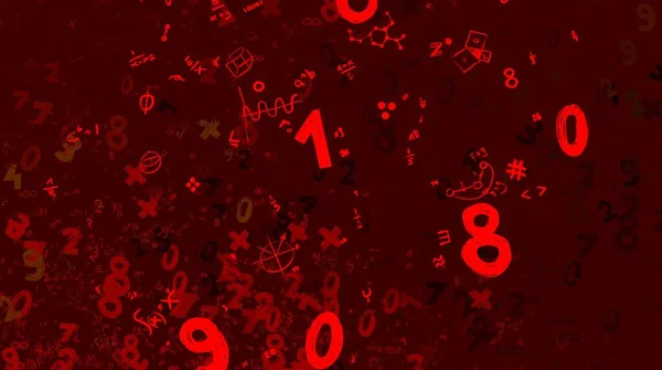 Math Illustration Abstract Background Numbers Copy Space – stockfoto