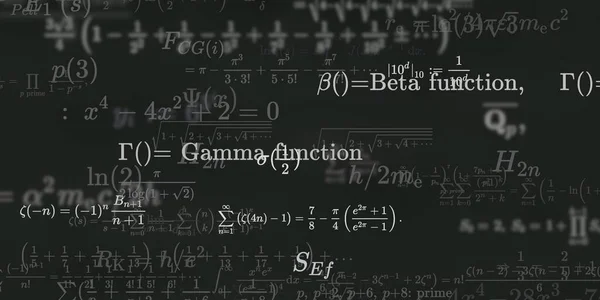 Tło Matematyczne Wzorami Bezproblemowa Ilustracja — Zdjęcie stockowe