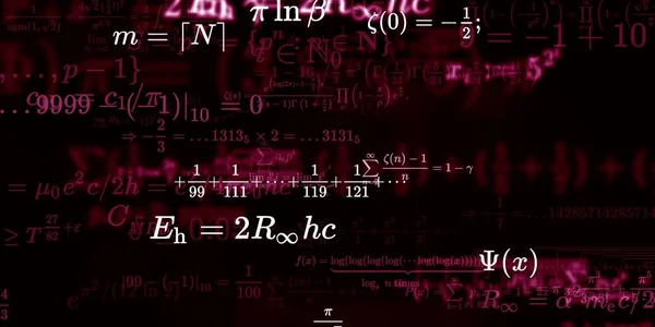 Formação Matemática Com Fórmulas Ilustração Perfeita — Fotografia de Stock