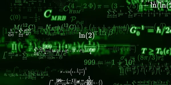 Historia Matemática Con Fórmulas Ilustración Perfecta Modelo Abstracto Con Símbolos —  Fotos de Stock