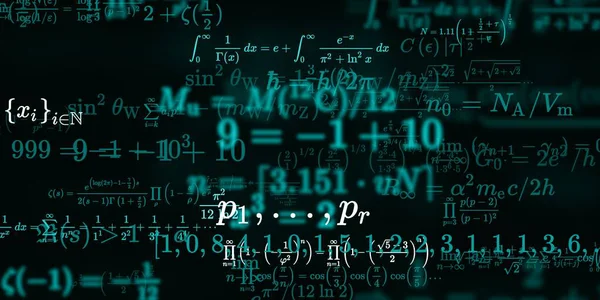 Sfondo Matematico Con Formule Illustrazione Senza Soluzione Continuità — Foto Stock