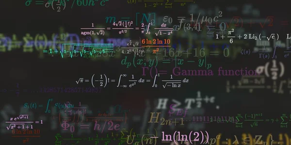 Historia Matemática Con Fórmulas Ilustración Perfecta — Foto de Stock