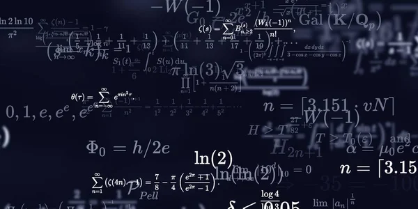 Sfondo Matematico Con Formule Illustrazione Senza Soluzione Continuità Modello Astratto — Foto Stock