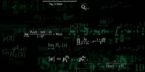 Formação Matemática Com Fórmulas Ilustração Perfeita — Fotografia de Stock