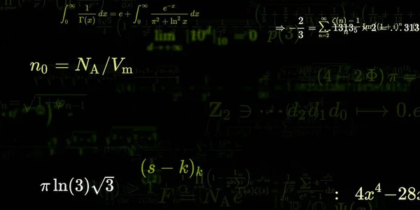 Formação Matemática Com Fórmulas Ilustração Perfeita — Fotografia de Stock