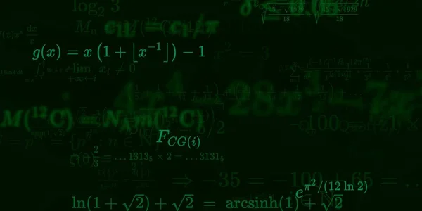 Sfondo Matematico Con Formule Illustrazione Senza Soluzione Continuità Modello Astratto — Foto Stock