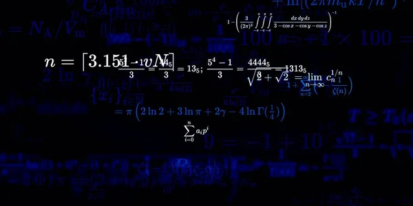 Formação Matemática Com Fórmulas Ilustração Perfeita — Fotografia de Stock