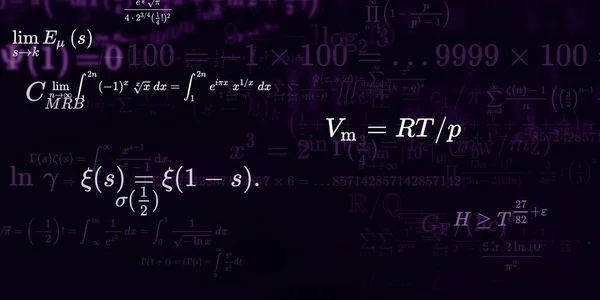 Formação Matemática Com Fórmulas Ilustração Perfeita — Fotografia de Stock