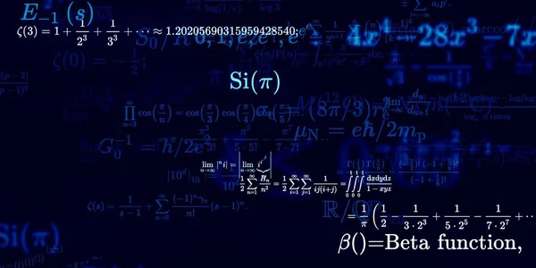 Matematika Pozadí Vzorci Bezproblémové Ilustrace — Stock fotografie