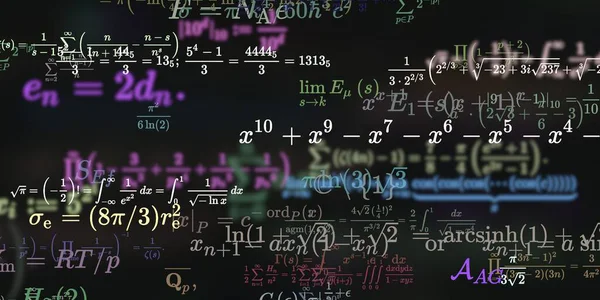 Historia Matemática Con Fórmulas Ilustración Perfecta Modelo Abstracto Con Símbolos — Foto de Stock