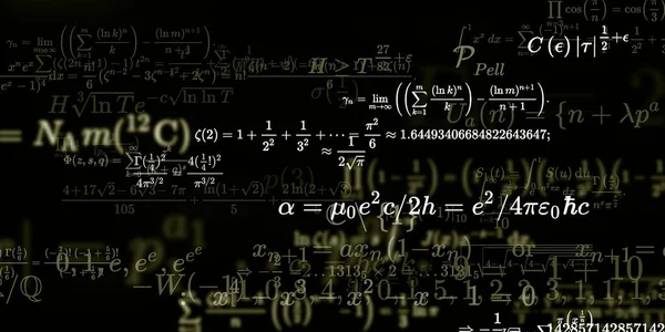 Sfondo Matematico Con Formule Illustrazione Senza Soluzione Continuità — Foto Stock