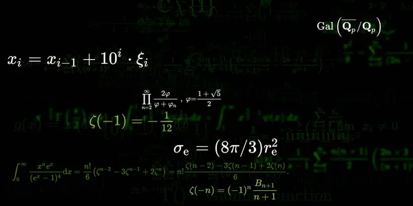 Sfondo Matematico Con Formule Illustrazione Senza Soluzione Continuità — Foto Stock