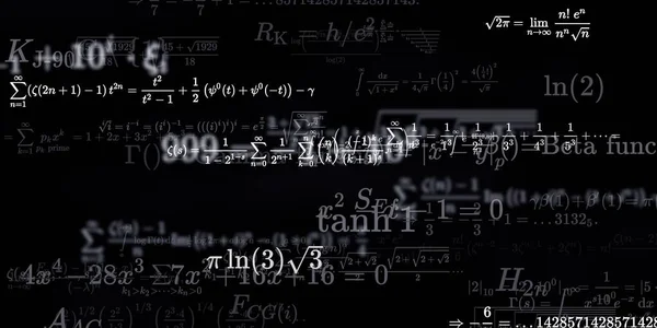 Historia Matemática Con Fórmulas Ilustración Perfecta — Foto de Stock