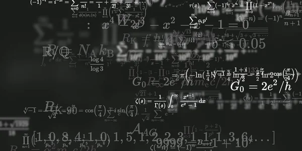 Historia Matemática Con Fórmulas Ilustración Perfecta — Foto de Stock