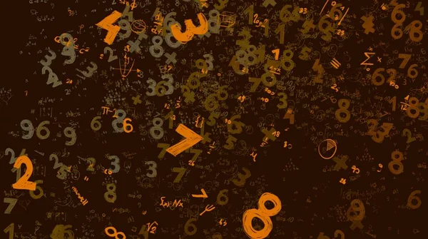 Math Ilustración Abstract Background Numbers Copy Space — Foto de Stock