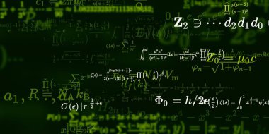 Formüllü matematik arkaplanı, kusursuz illüstrasyon   