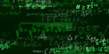 Formüllü matematik arkaplanı, kusursuz illüstrasyon   