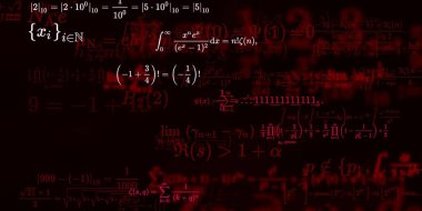 Formüllü matematik arkaplanı, kusursuz illüstrasyon   