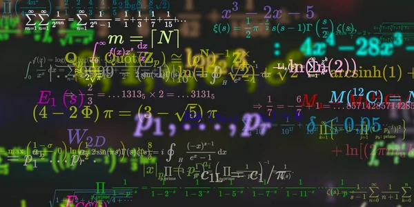 Formação Matemática Com Fórmulas Ilustração Perfeita — Fotografia de Stock