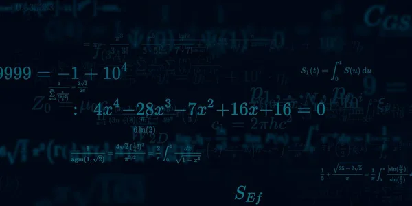 Historia Matemática Con Fórmulas Ilustración Perfecta — Foto de Stock