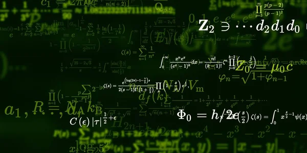 Formação Matemática Com Fórmulas Ilustração Perfeita — Fotografia de Stock